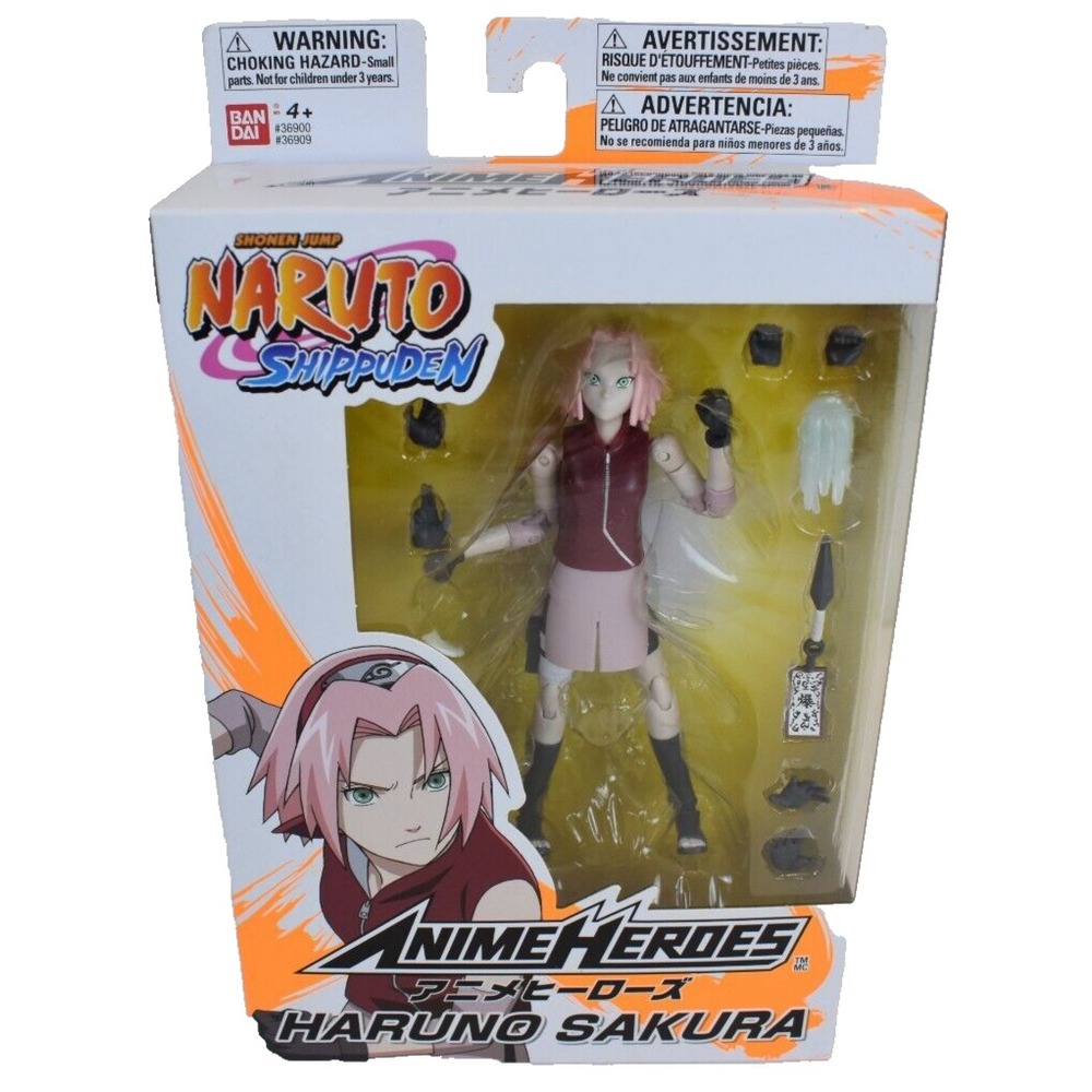 Anime Heroes Naruto Shippuden Haruno Sakura Action Figure Bandai Brand New